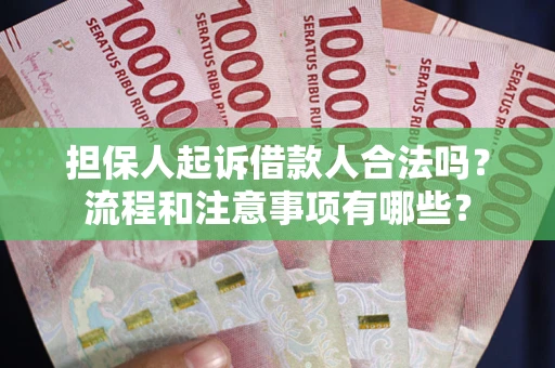 武汉担保人起诉借款人合法吗？流程和注意事项有哪些？