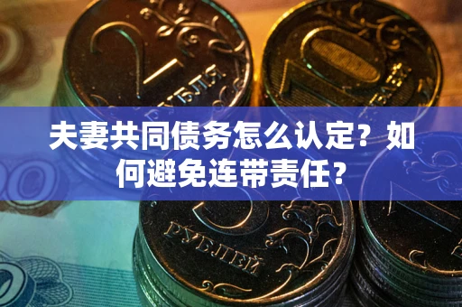 武汉夫妻共同债务怎么认定？如何避免连带责任？
