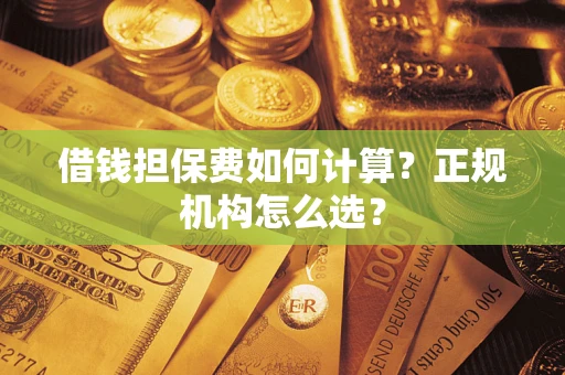 武汉借钱担保费如何计算？正规机构怎么选？
