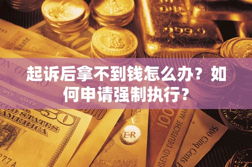 武汉起诉后拿不到钱怎么办？如何申请强制执行？