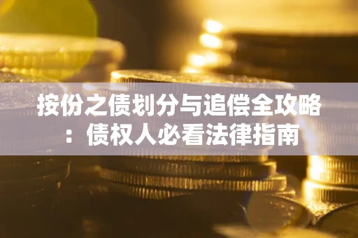 武汉按份之债划分与追偿全攻略：债权人必看法律指南