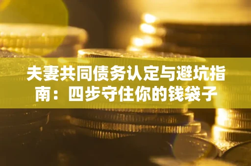 武汉夫妻共同债务认定与避坑指南：四步守住你的钱袋子