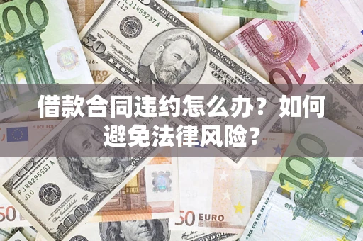 武汉借款合同违约怎么办？如何避免法律风险？
